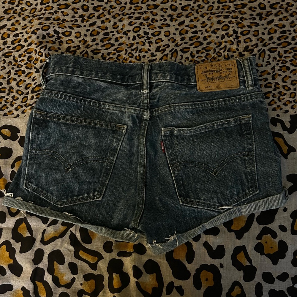 Levi's Dark Blue Jean Shorts